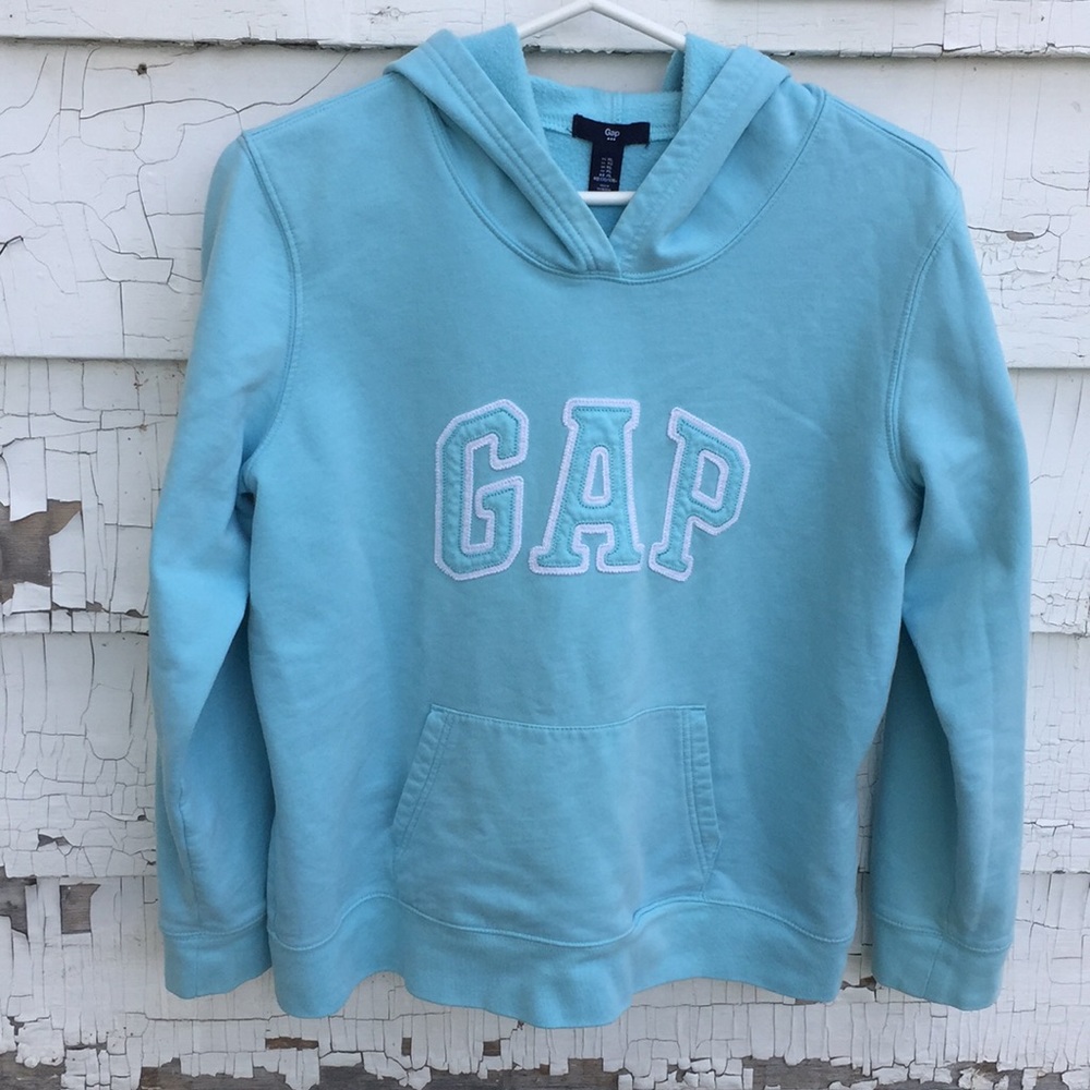 Gap Sweatshirt/Hoodie Light Blue